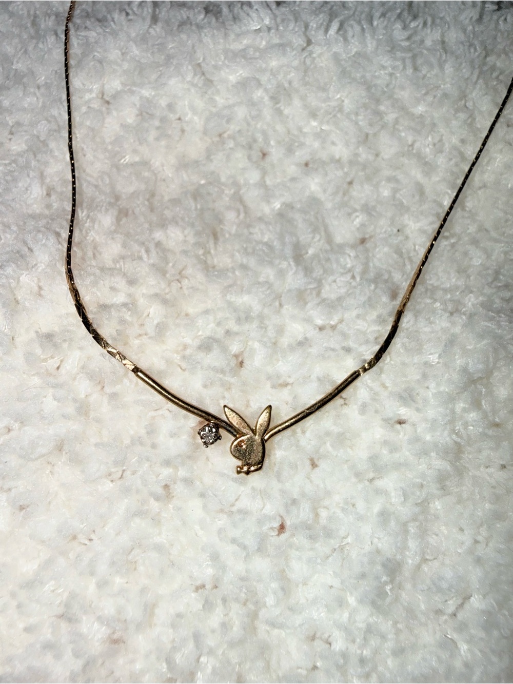 PLAYBOY Bunny Pendant Necklace with diamond
